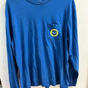 Vineyard Vines Men's Blue Long Sleeve Graphic Tee Size M